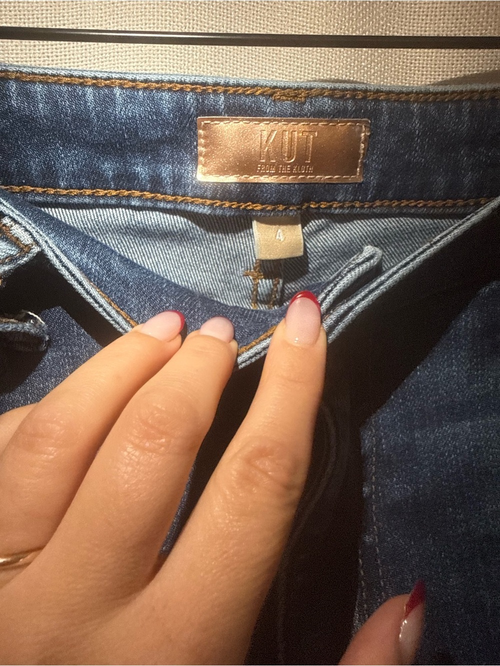 KUT High-Rise Wide Leg Women's Jeans in Dark Blue - Picture 3 of 5